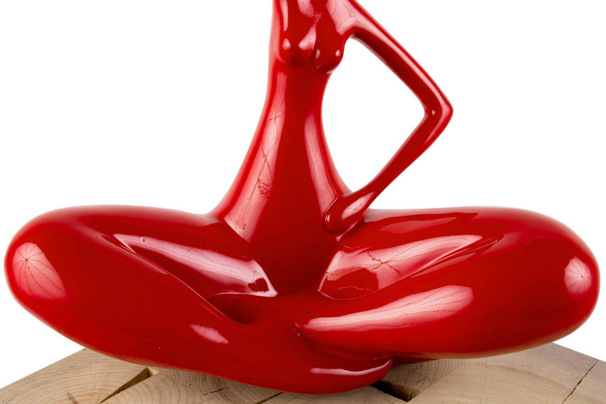 SKULPTUR Rot 25/28 cm - Rot, Stein (0.92/28/13cm) - KUNSTLOFT