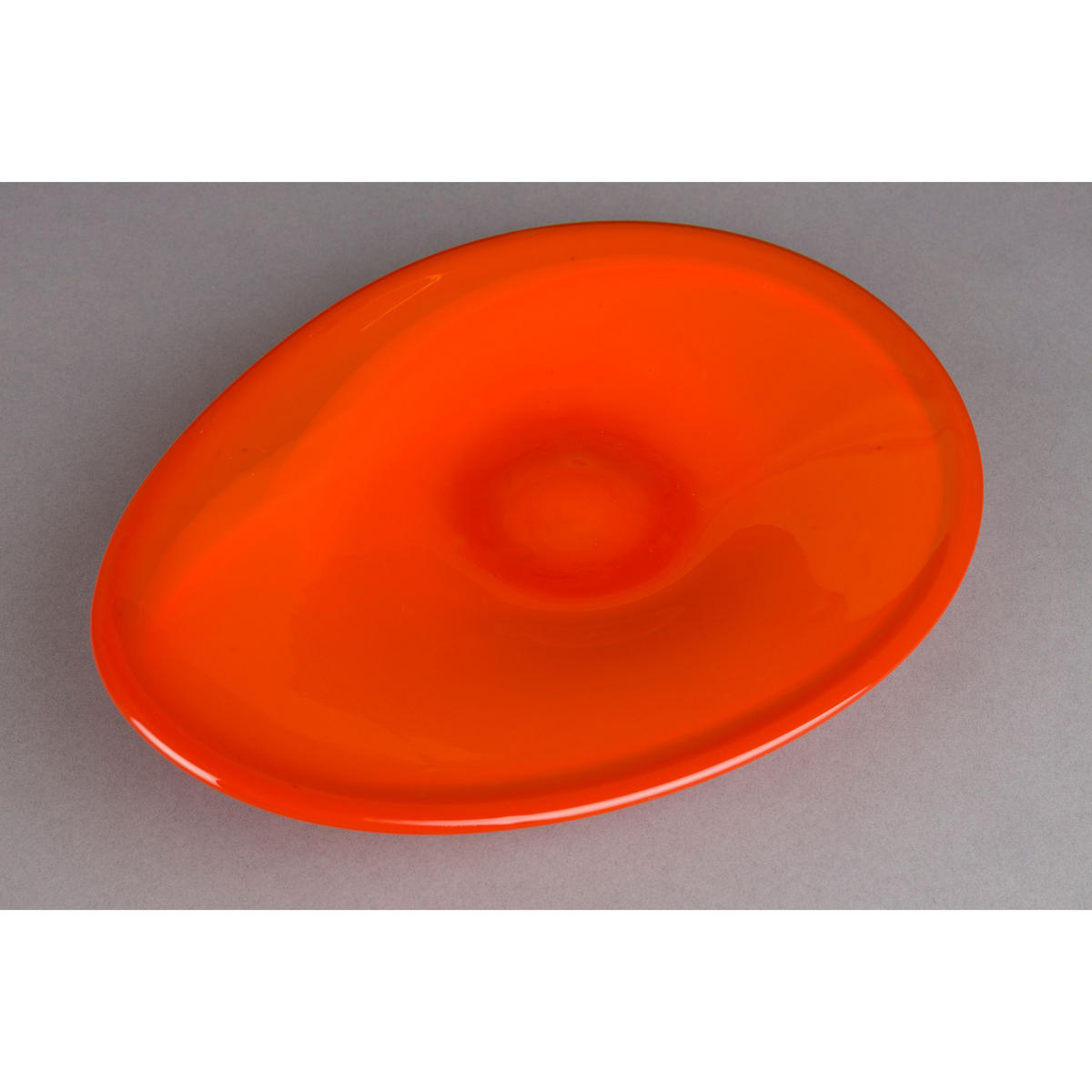 DEKORATIVE SCHALE Gable - Orange, Glas (6cm) - Dutchbone