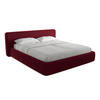 POLSTERBETT mit Bettkasten und Lattenrost 220x225 Rot - Bordeaux/Rot, Kunststoff/Textil (180/200cm) - Makamii