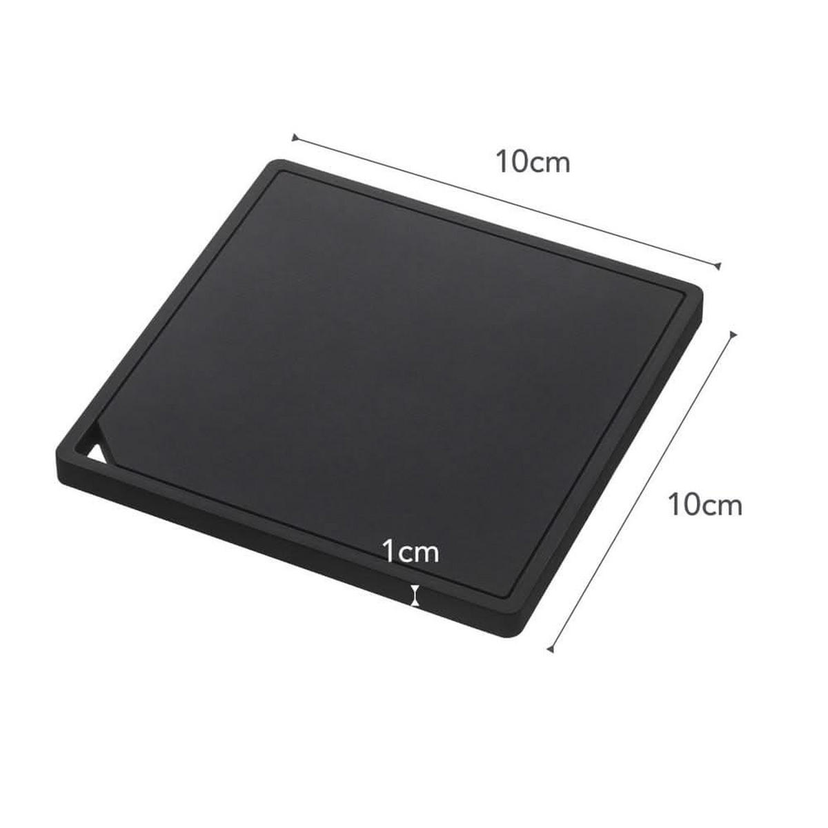 TOPFUNTERSETZER Tower Schwarz - 15 x 15 cm - Schwarz, Kunststoff (15/15cm) - Yamazaki