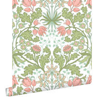 TAPETE Blumenmuster im Jugendstil 50 x 900 cm - Grün, Papier (50/900cm) - ESTAhome