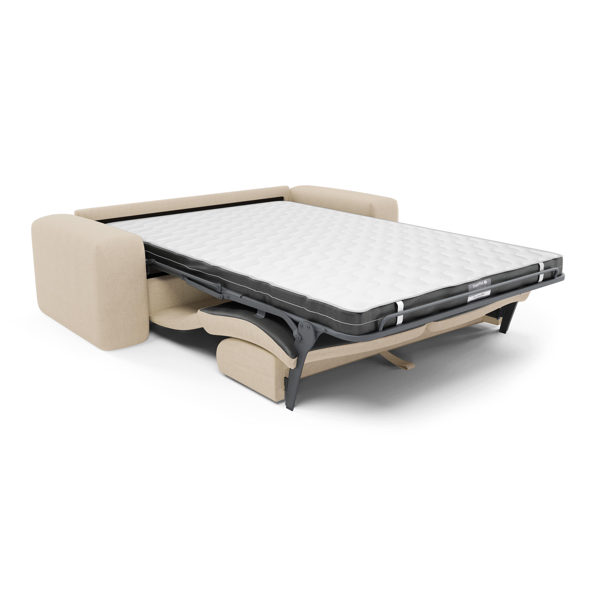 Thumbnail - Sia Home Schlafsofa, Beige, Textil, 3-Sitzer, Rechteckig, 214x73x95 cm, Wohnzimmer, Sofas & Couches, Schlafsofas