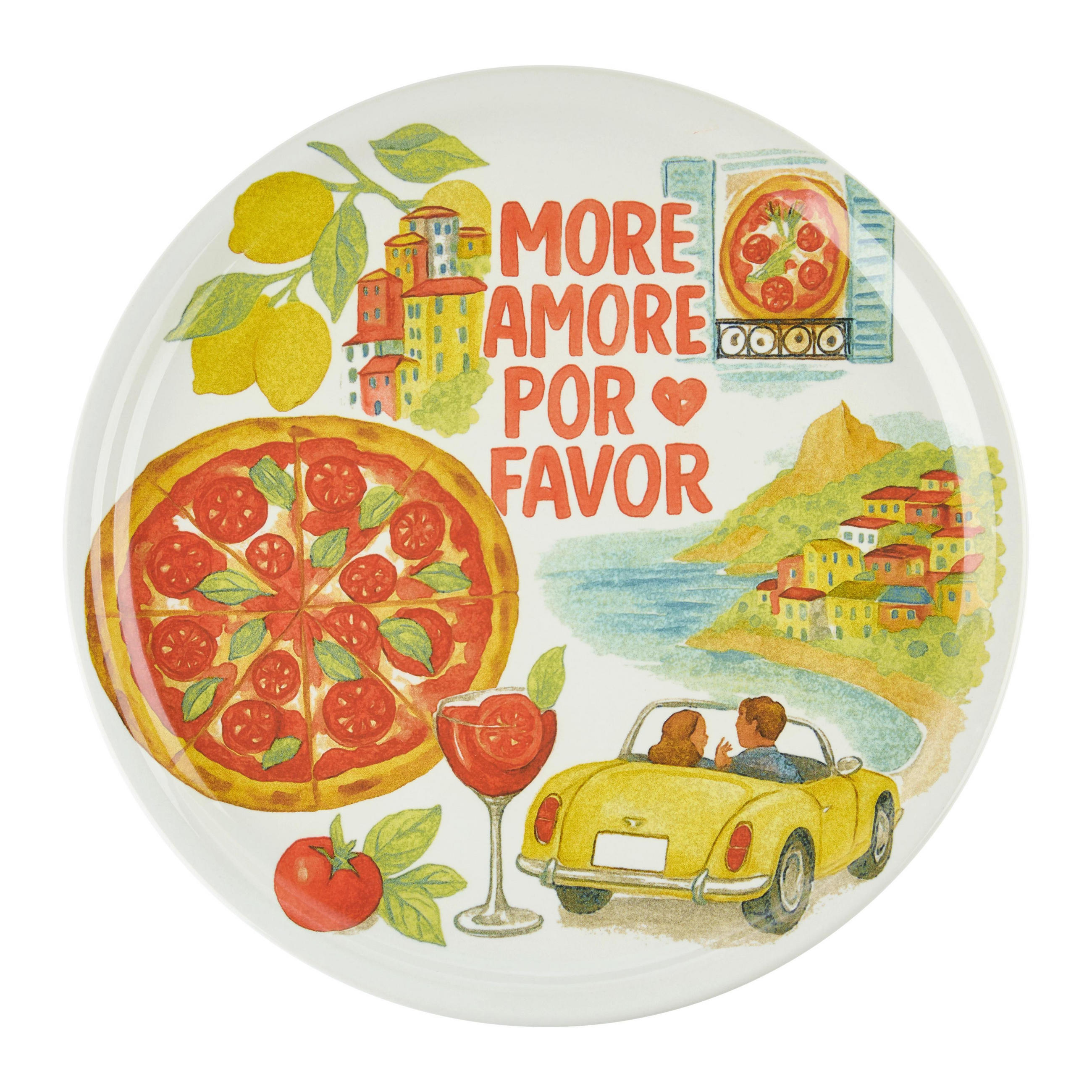 PIZZATELLER Italy Multicolor - Multicolor, Keramik (30/30/2.15cm) - Mömax