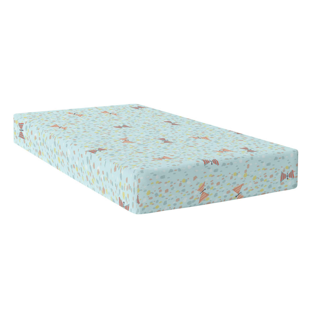 SPANNBETTTUCH woodland 105x200x32 cm mehrfarbig - Multicolor, Textil (105/200cm) - Happy Friday