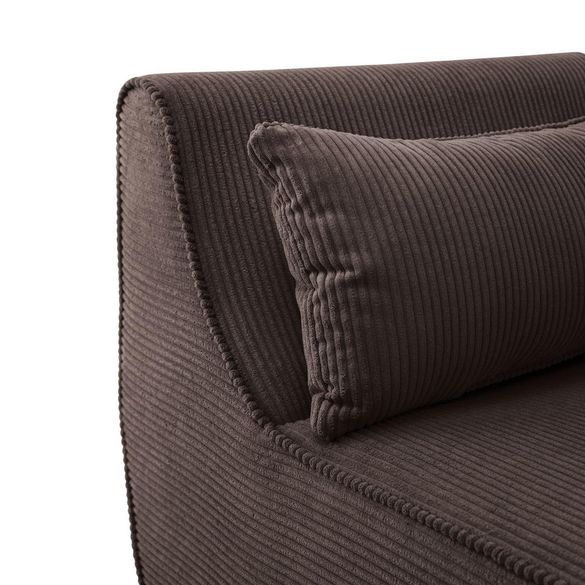SOFA ASPEN Zweisitzer mit Schlaffunktion, Anafi 18 - Braun, Textil (267/94/95cm) - Lookway