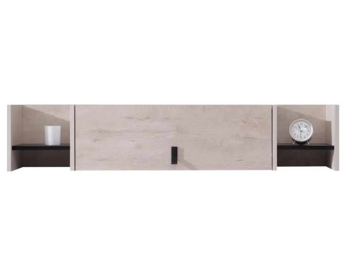 SCHLAFZIMMER Set 6-tlg. – PLANET System – Sonoma / Schwarz - Schwarz, Holzwerkstoff (135/190/135cm) - hi-markt