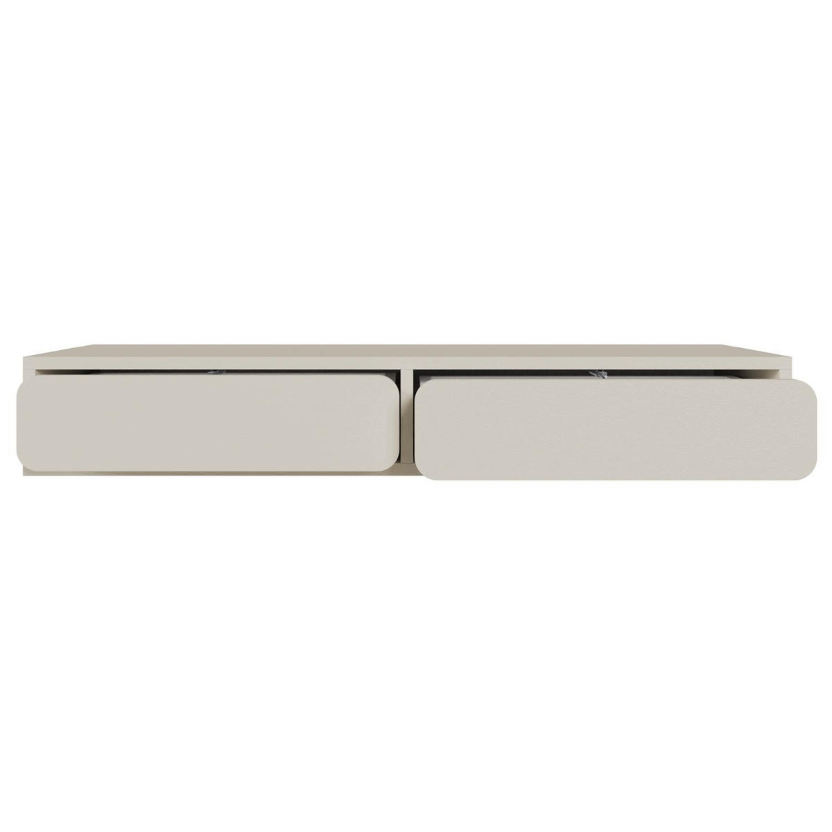 SCHMINKTISCH Wuwu Greige 110 cm - Taupe, Holzwerkstoff (38.4/110/17cm) - Selsey