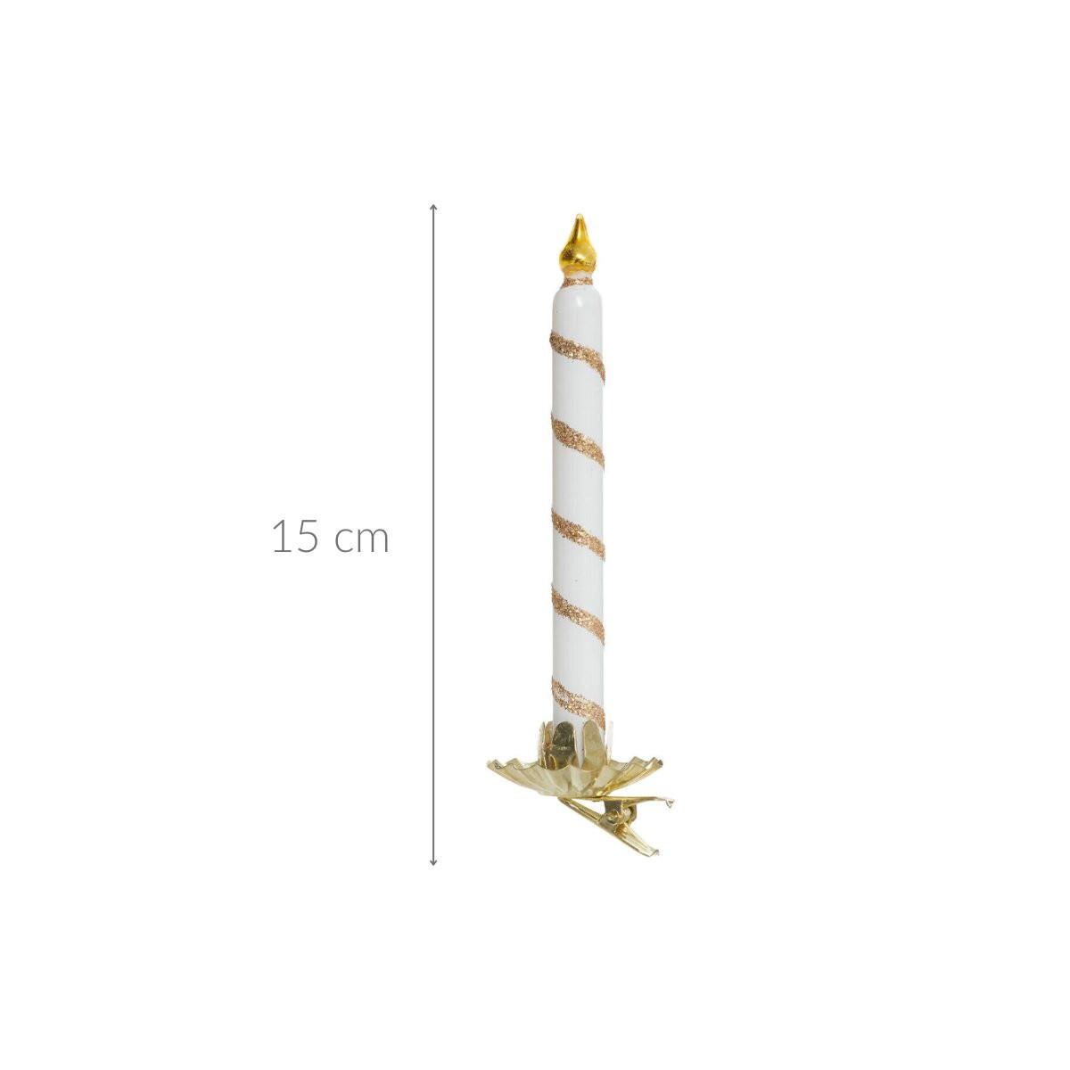 WEIHNACHTSKUGEL Glas 15 cm - Weiß, Glas (4.2/14.5/4.6cm) - Atmosphera Createur d´interieur