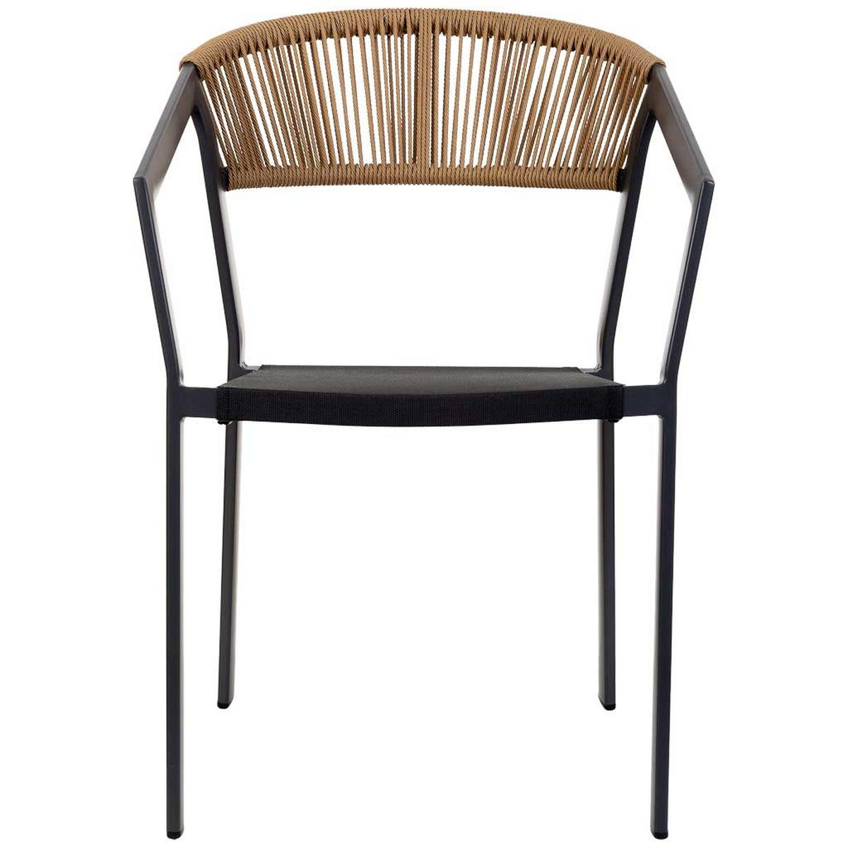 STUHL, schwarz, 57x62x78cm - Schwarz, Metall (57/78/62cm) - Wanderlust