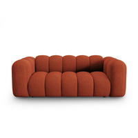 SOFA Lupine aus Chenille-Stoff terrakotta 2 Sitzplätze - Terracotta, Textil (95/70/200cm) - Micadoni