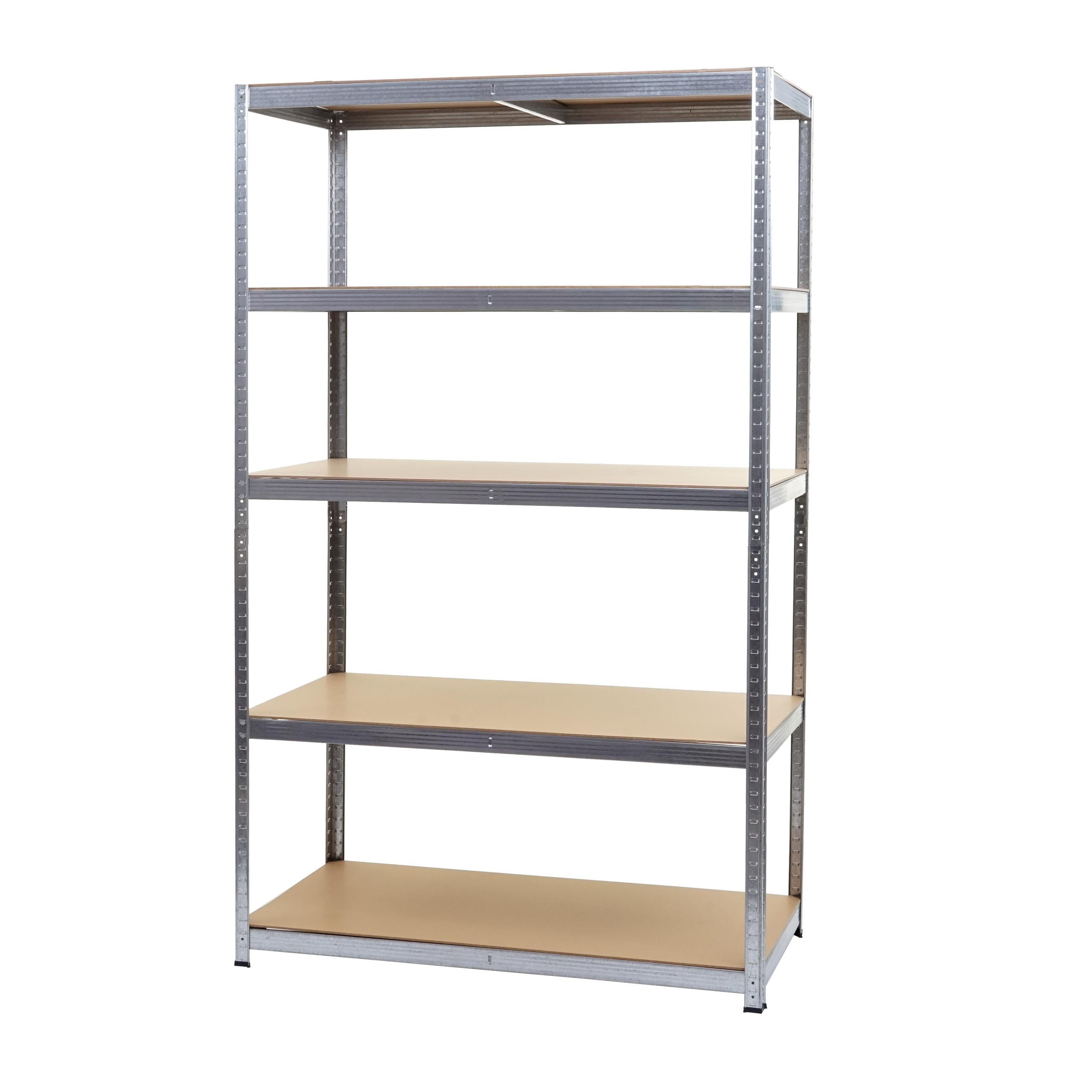 SCHWERLASTREGAL Silbergrau, Braun - Braun/Grau, Metall (121/200/61cm) - MCW