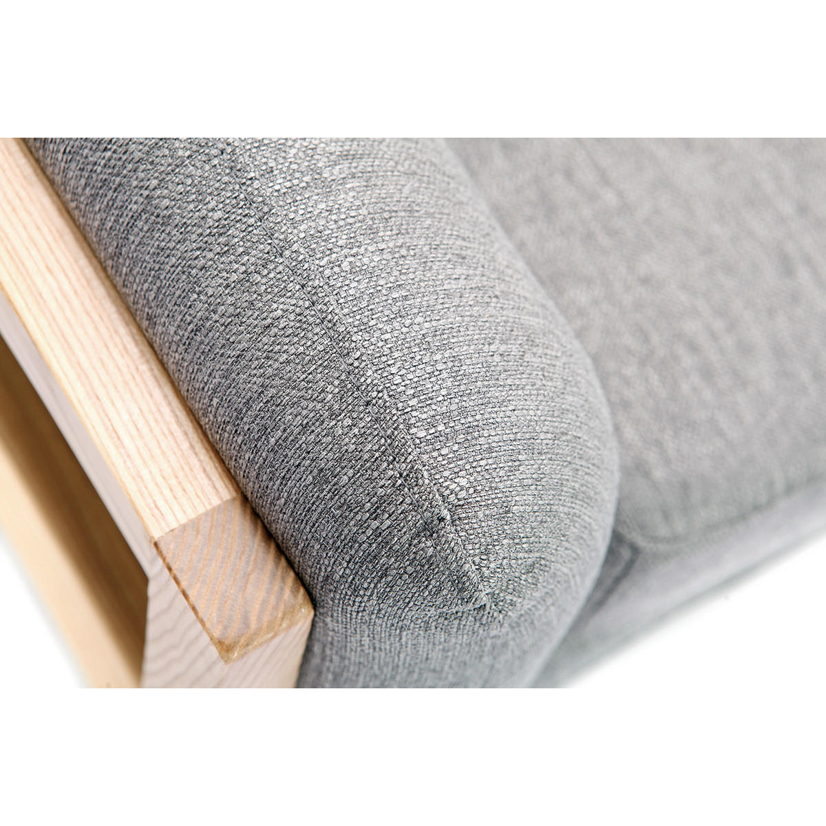 SESSEL Design Grau Holzbeine YOKO - Grau, Textil (84/78.5/96cm) - Miliboo