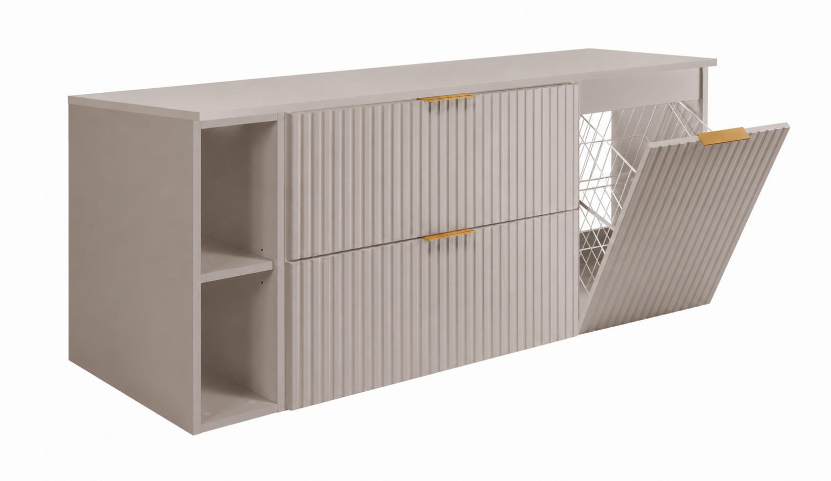 3XE Living Badmöbel-Set Kaschmir, Creme 140x57x46 cm