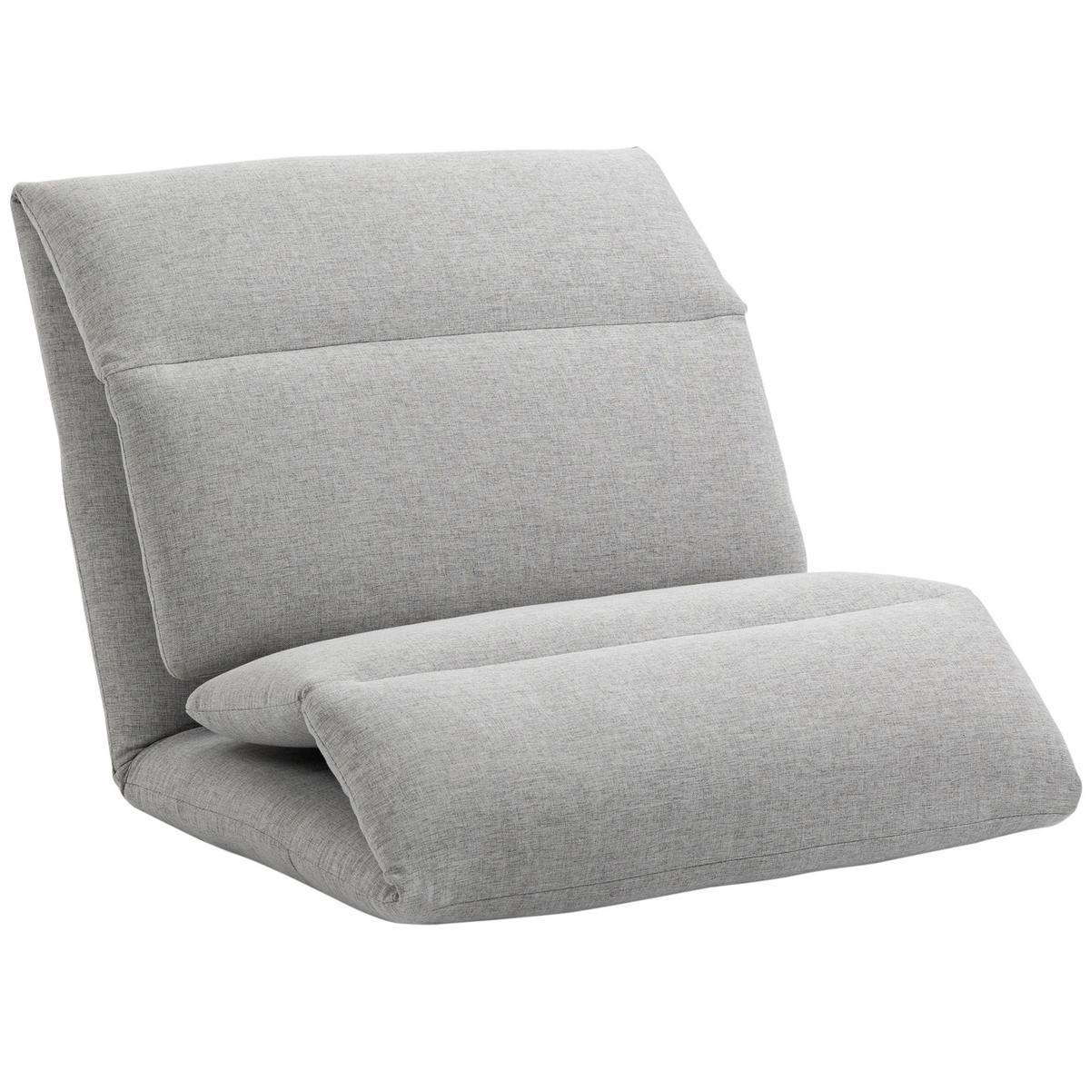 BODENSTUHL, Stahl, Schaumstoff, Grau - Grau, Metall (71/60/72cm) - HOMCOM