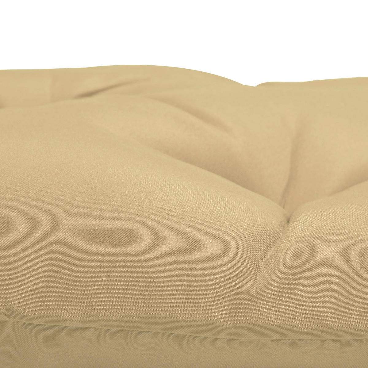 SITZKISSEN 2er-SET DE-09870 mit Bindebändern, 8 cm dick Khaki - Taupe, Textil (50/8/98cm) - ComfortXL