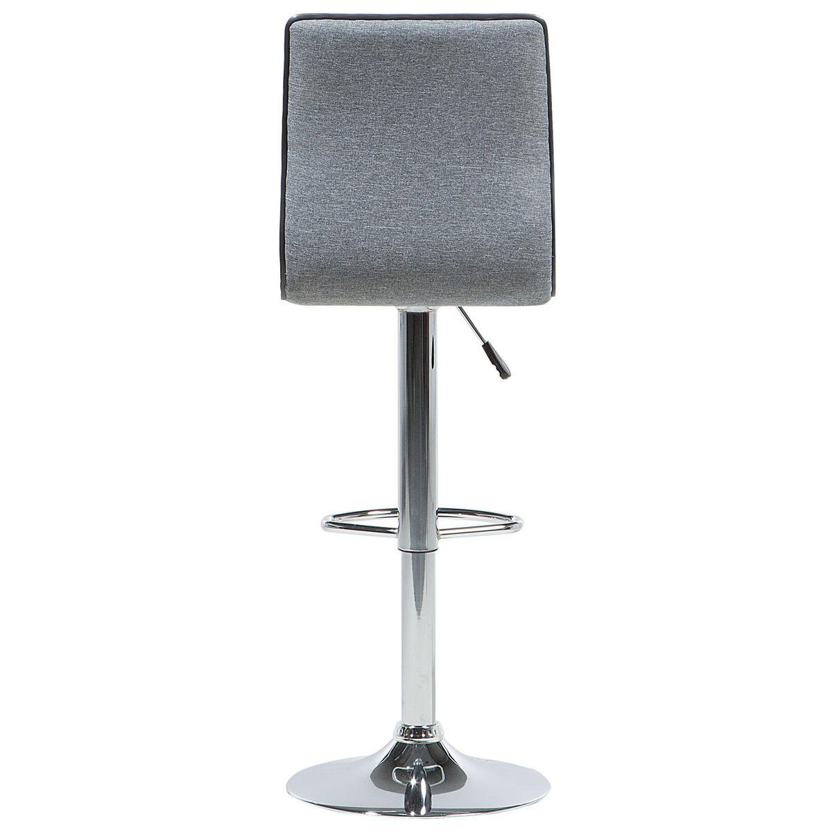BARHOCKER 2er-Set Polsterbezug Grau Lucerne - Grau, Textil/Metall (40/116/39cm) - Beliani