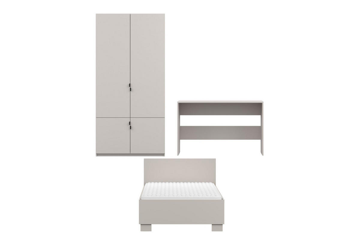 JUGENDZIMMER MANO D 3-teilig in Kaschmir - Kaschmir, Holzwerkstoff (314/200/205cm) - Deine Möbel 24