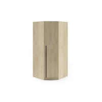 ECKKLEIDERSCHRANK BRISSO BR4 95/210/95 cm in Eiche Ceremona mit Metallgriffen - Eichefarben, Holzwerkstoff/Metall (95/210/95cm) - Deine Möbel 24