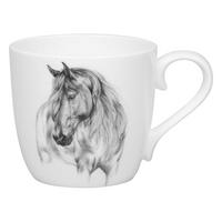 KAFFEEBECHER Amazing Animals Pferd - Naturfarben, Keramik (0.43L) - Könitz