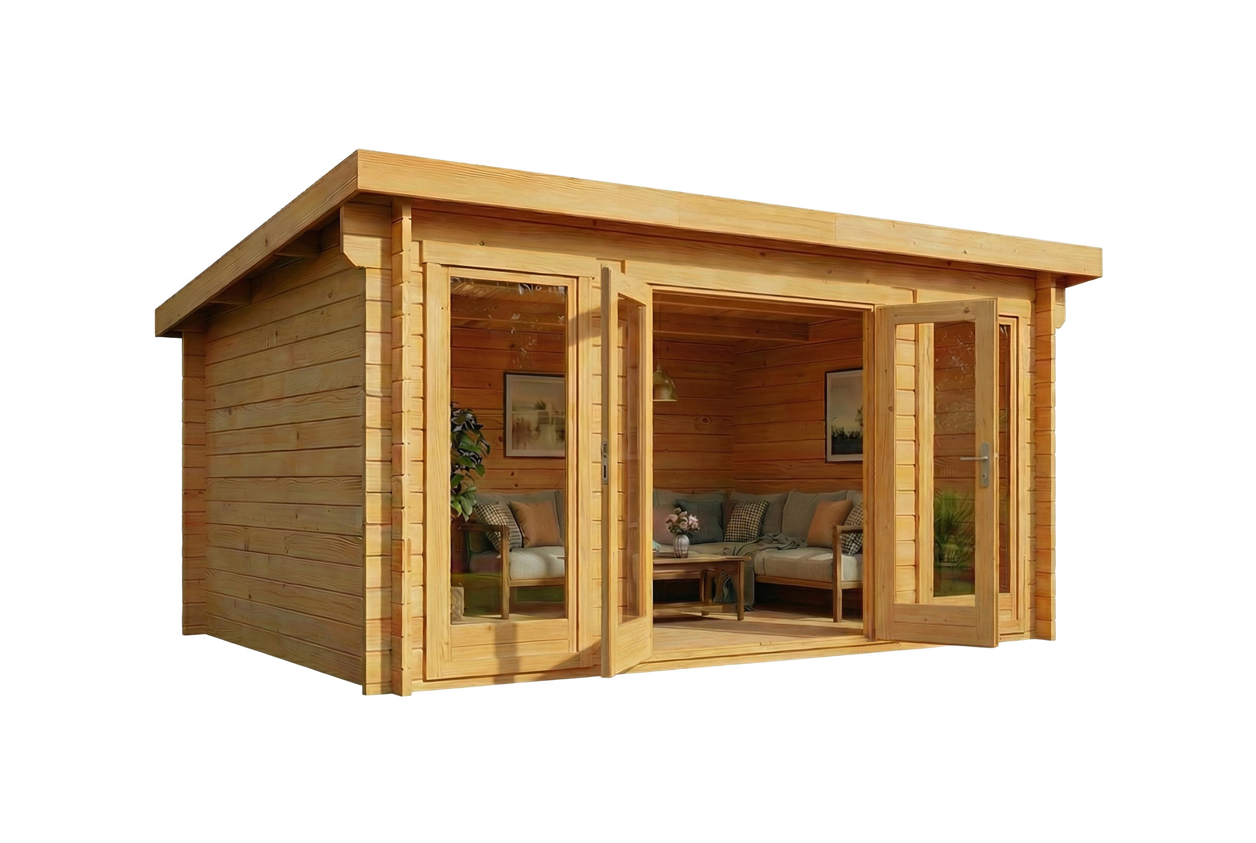 Alpholz Gartenhaus Pinien 440x230x340 cm