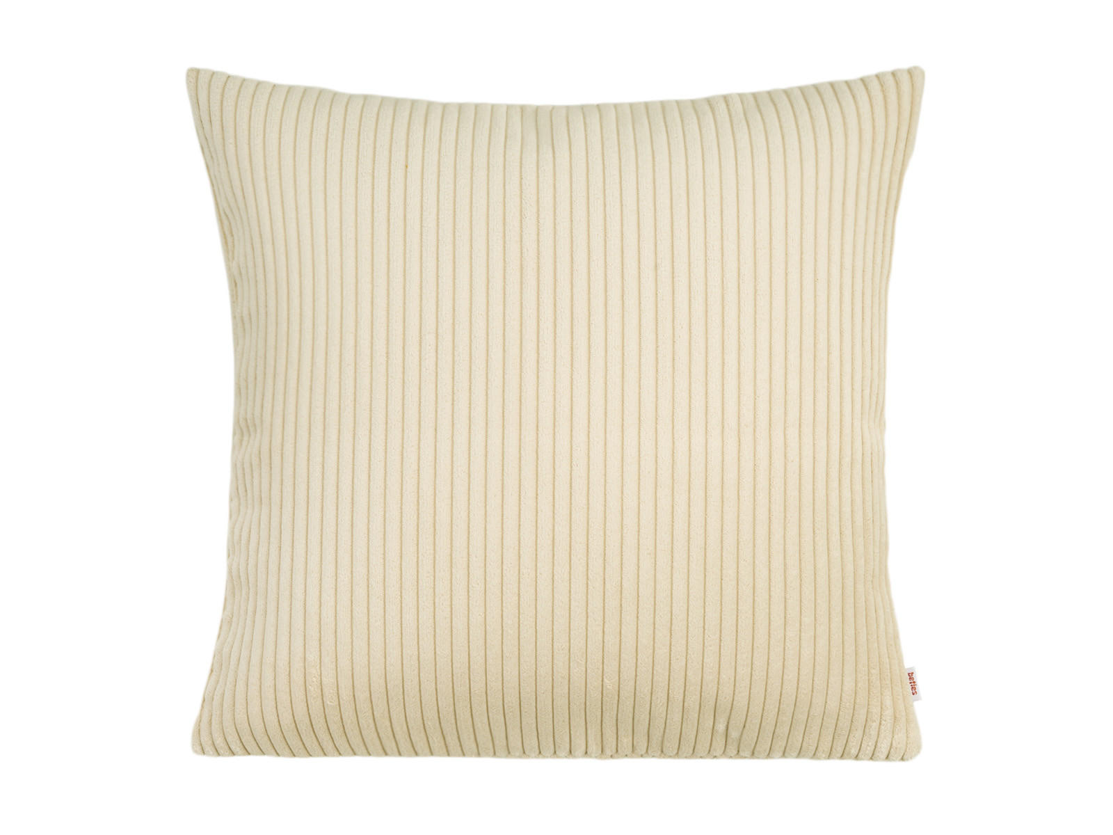 KISSENHÜLLE HYggelig No.2 Block Cord-Samt kreide-beige 50/50 cm - Ecru, Textil (50/50cm) - beties Heimtextil