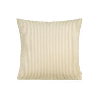 KISSENHÜLLE HYggelig No.2 Block Cord-Samt kreide-beige 50/50 cm - Ecru, Textil (50/50cm) - beties Heimtextil