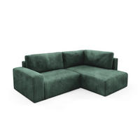 ECKSOFA Natalia Xl - Grün, Holzwerkstoff/Textil (245/182cm) - Fun Möbel