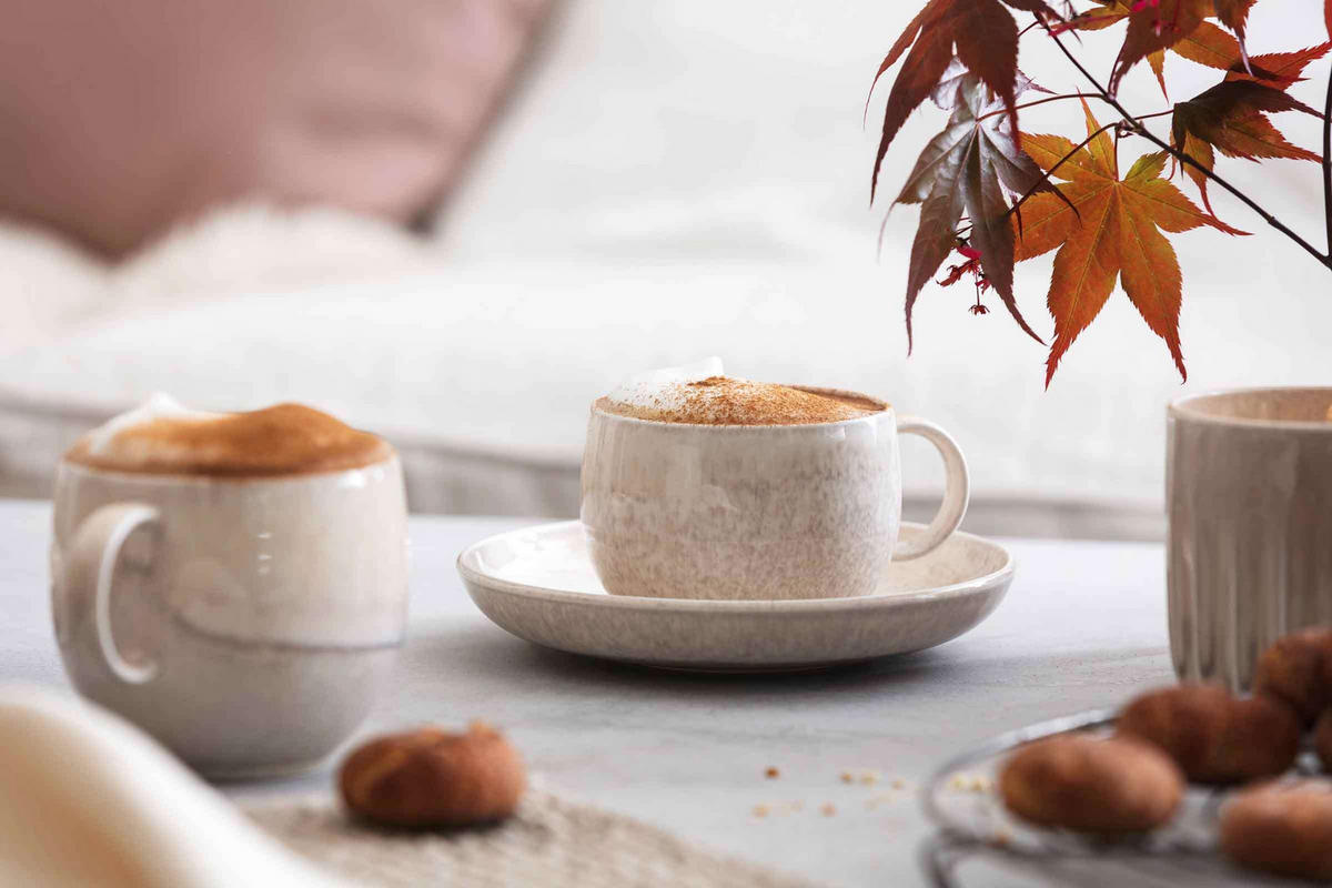 FRÜHSTÜCKS-SET Perlemor Sand beige 6er Set - Beige, Keramik (28/22/38cm) - like.Villeroy & Boch