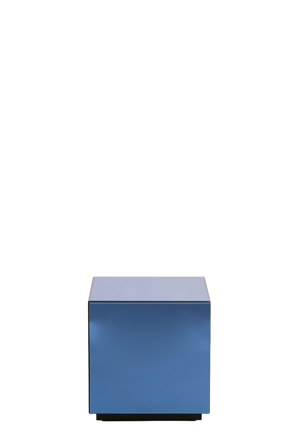 BLUMENSÄULE Daxton Blau 40/40/40 cm - Blau, Glas (40/40/40cm) - Light & Living