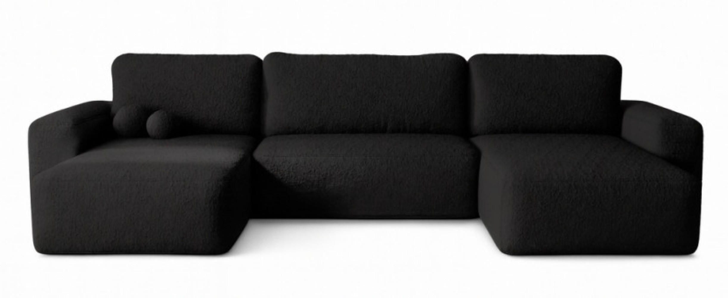 Sepro Meble Ecksofa Schwarz 374x177 cm
