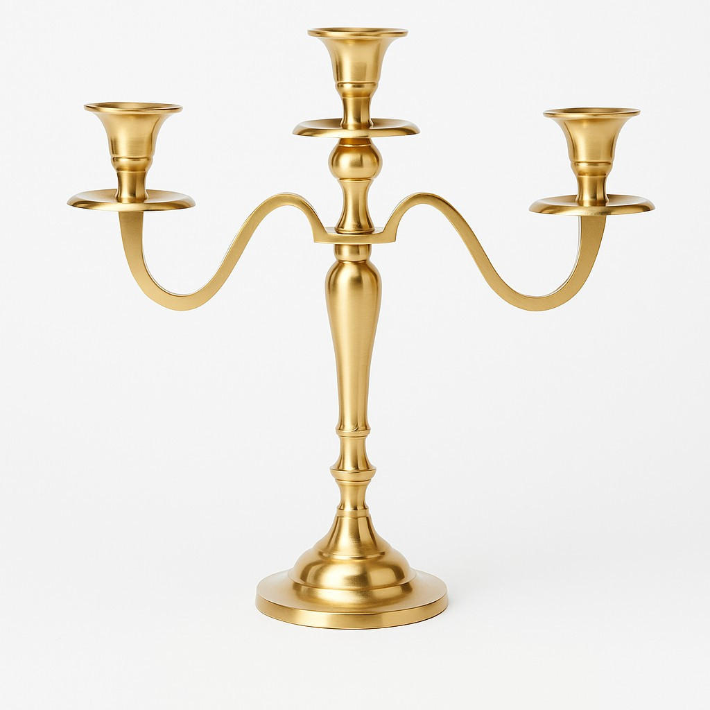 KERZENLEUCHTER Gold 30 cm - Goldfarben, Metall (10/30/29cm) - Home Styling Collection