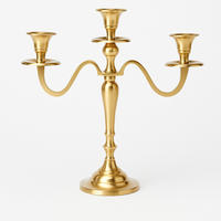 KERZENLEUCHTER Gold 30 cm - Goldfarben, Metall (10/30/29cm) - Home Styling Collection