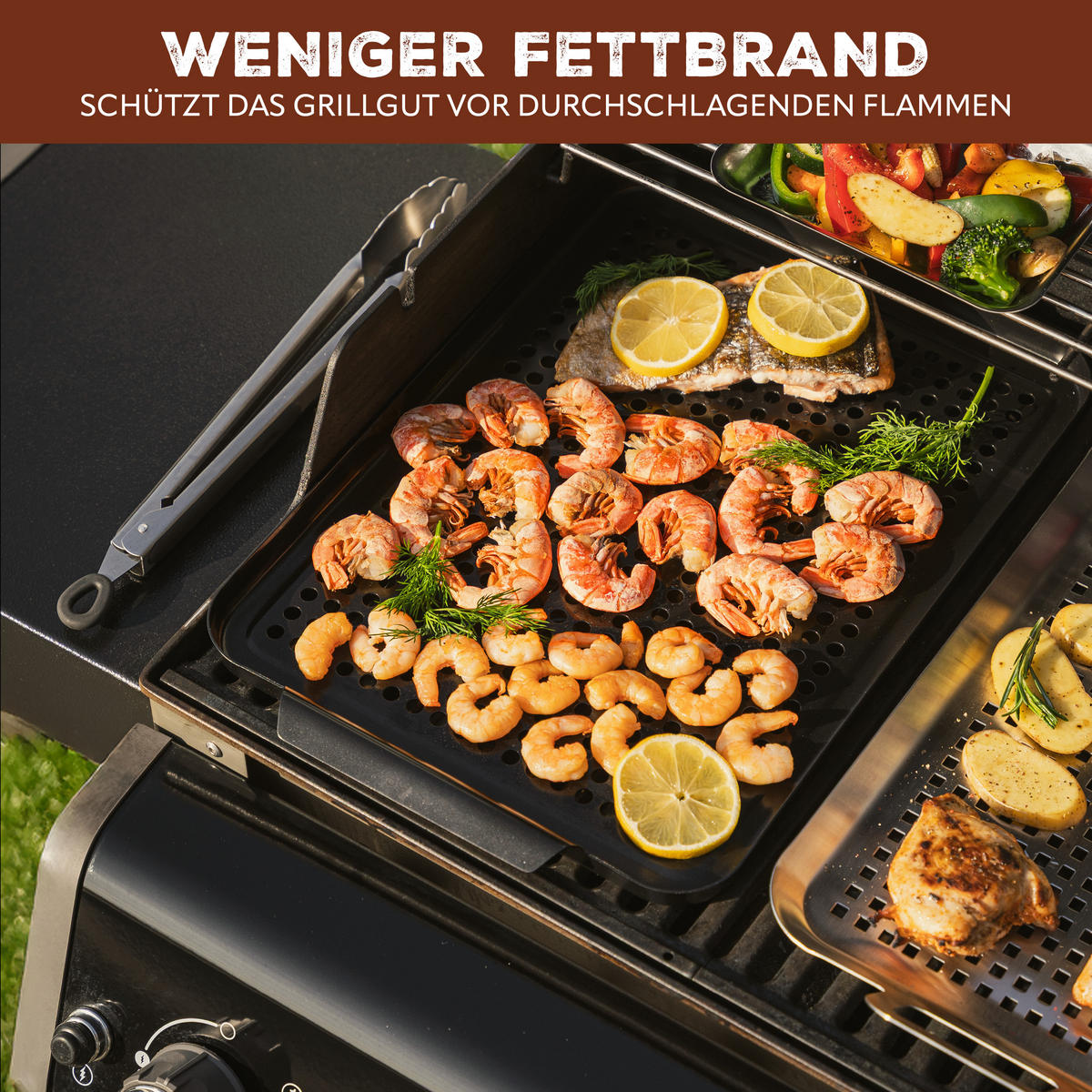 GRILLPLATTE 2er-Set, schwarz - Schwarz, Metall (29.5/3/25.5cm) - bremermann