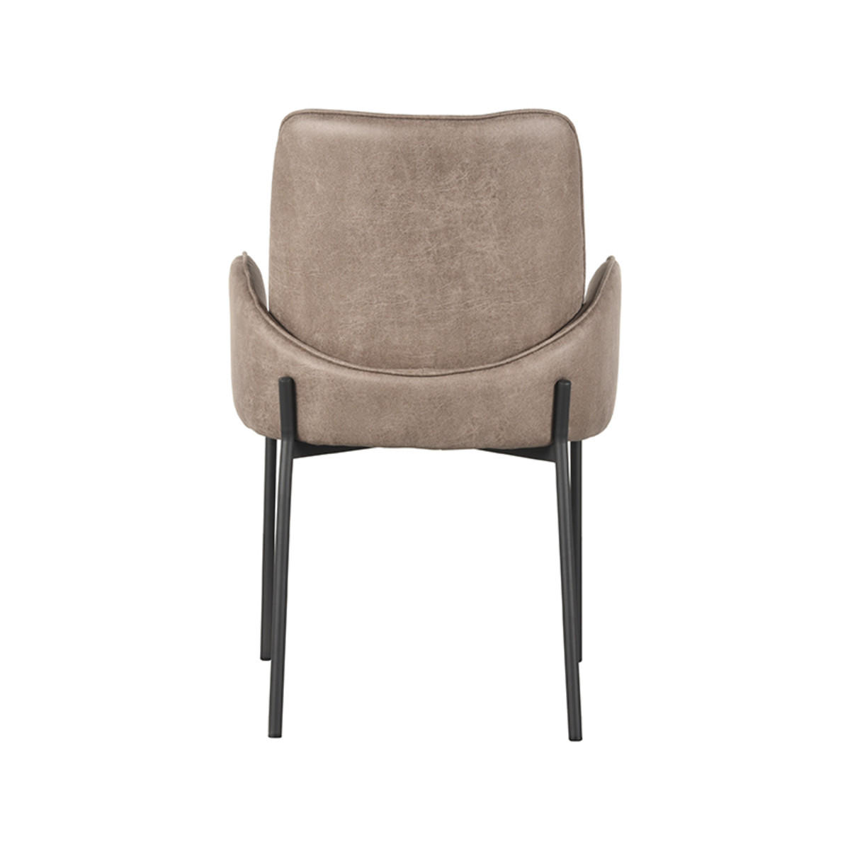 ESSZIMMERSTUHL Joni Taupe 60/55/86 cm 2er-Set - Taupe, Textil (55/86/60cm) - LABEL51