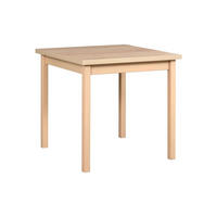 TISCH Max IX Sonoma Eiche, Esstisch mit Holz Beine - Sonoma Eiche, Holz/Holzwerkstoff (80/80/78cm) - Bettso