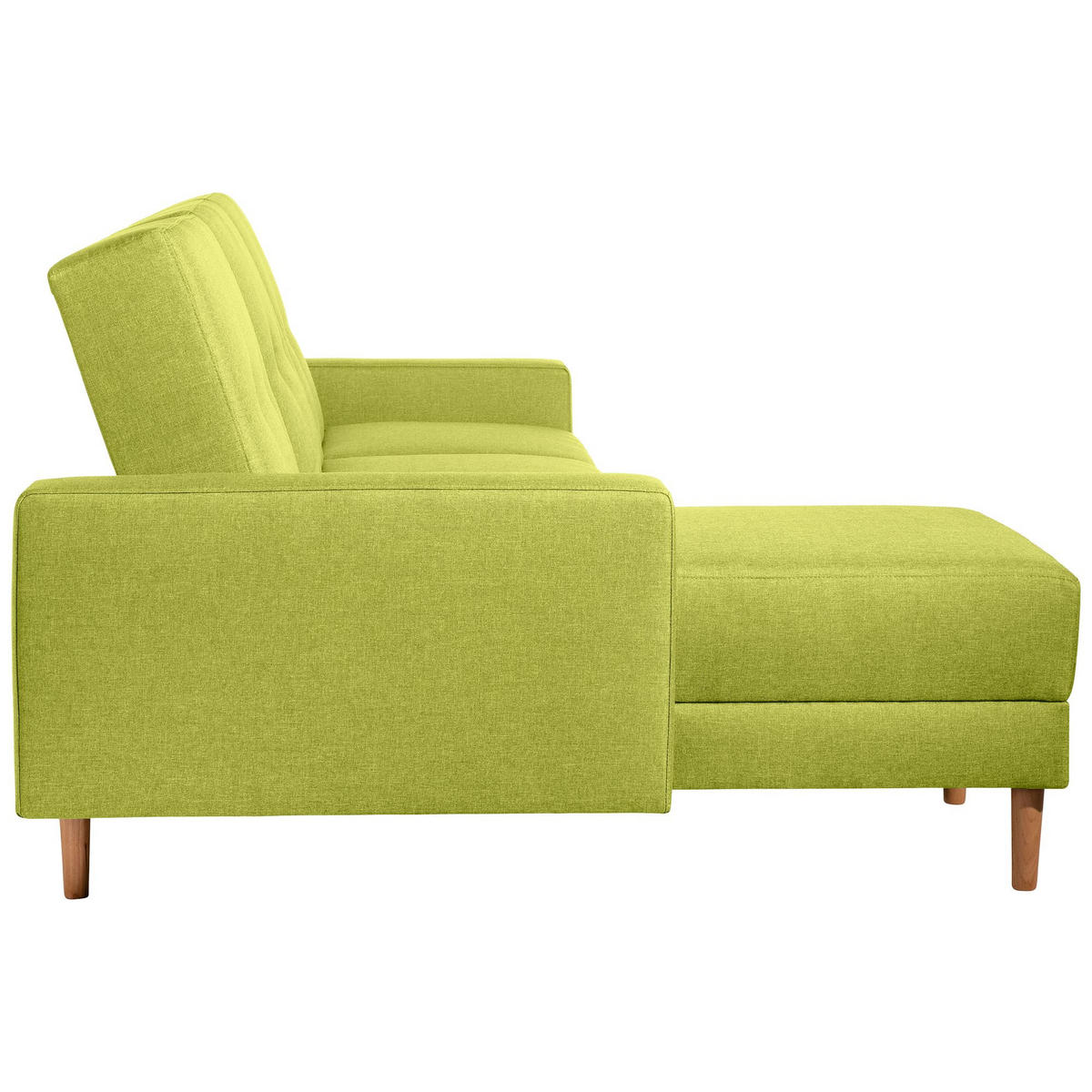 FUNKTIONSSOFA mit Hocker Kattie Flachgewebe apfel - Apfelbaumfarben, Kunststoff (144/230cm) - 58aufmkessel