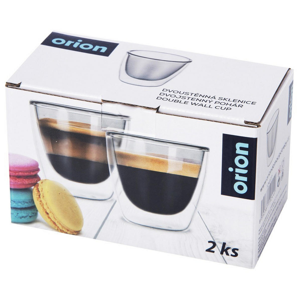 ESPRESSOGLAS-SET Double 2er-Pack transparent - Klar, Glas (0.09L) - Orion 