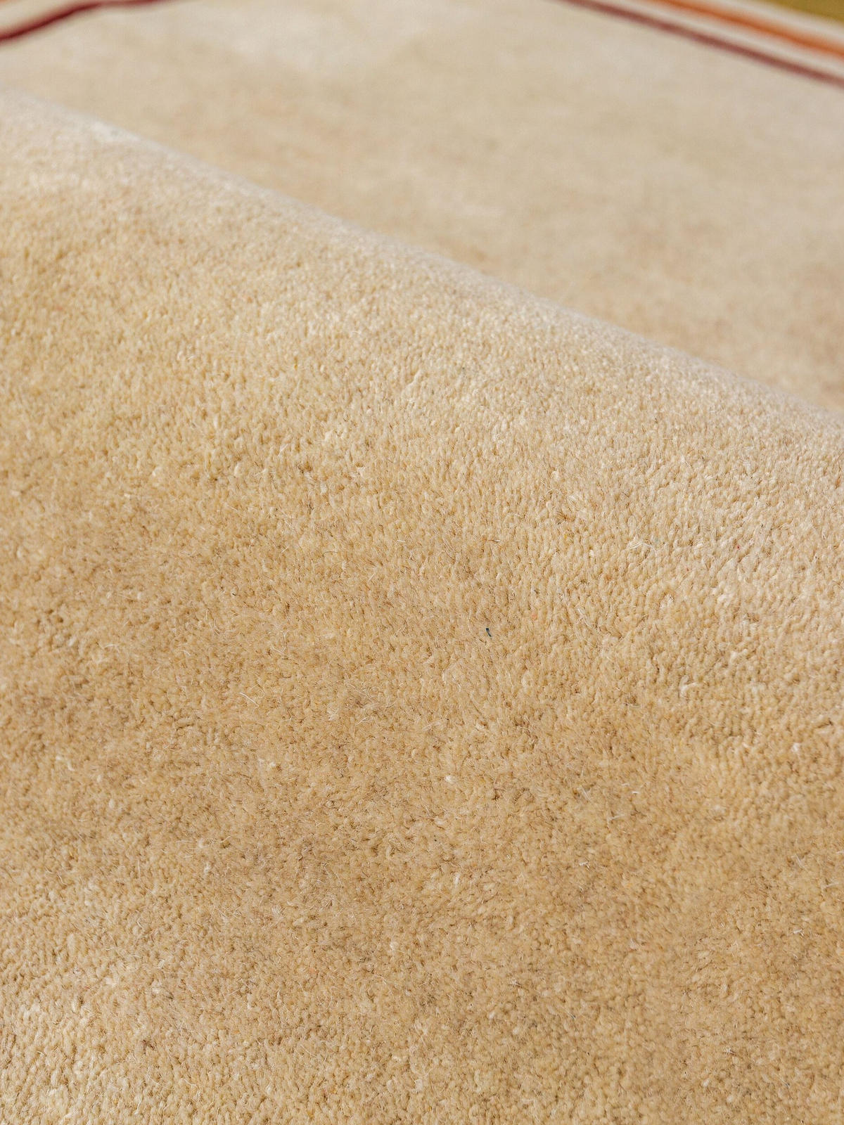 WOLLTEPPICH handgetuftet WENSUM, Scallop-Bordüre, Beige-Multicolor, Ø 120 cm - Beige, Textil (120/120cm) - KADIMA DESIGN