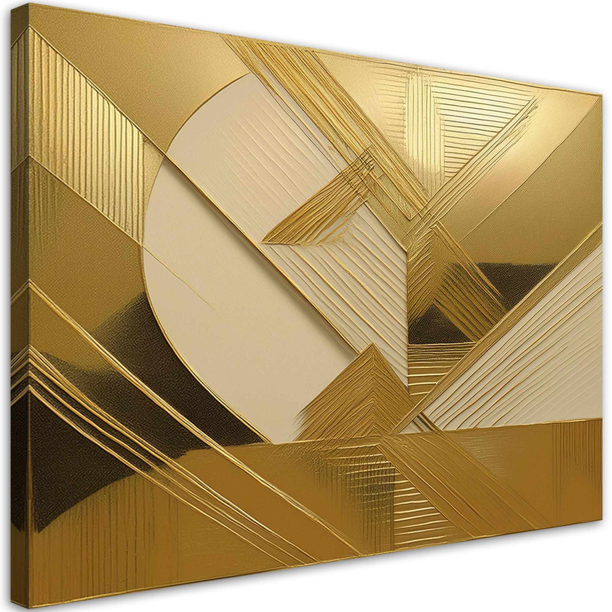 WANDBILD gold glamour abstraktion - Goldfarben, Textil (60/40cm) - Feeby