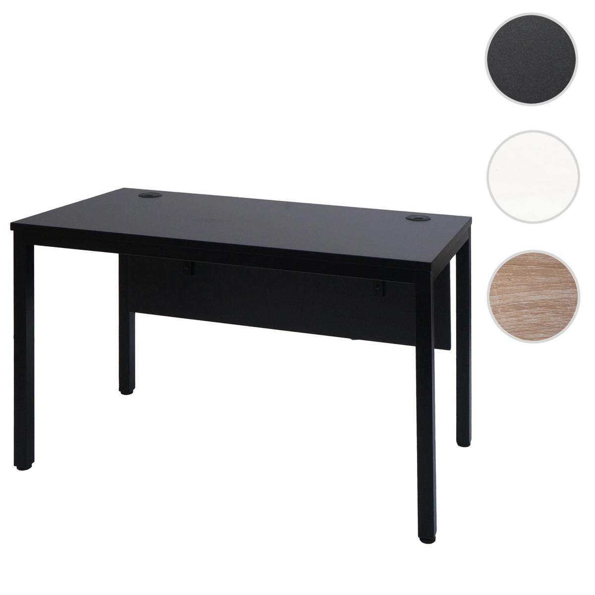 SCHREIBTISCH rechteck Schwarz - Schwarz, Holzwerkstoff (60/120/76cm) - MCW