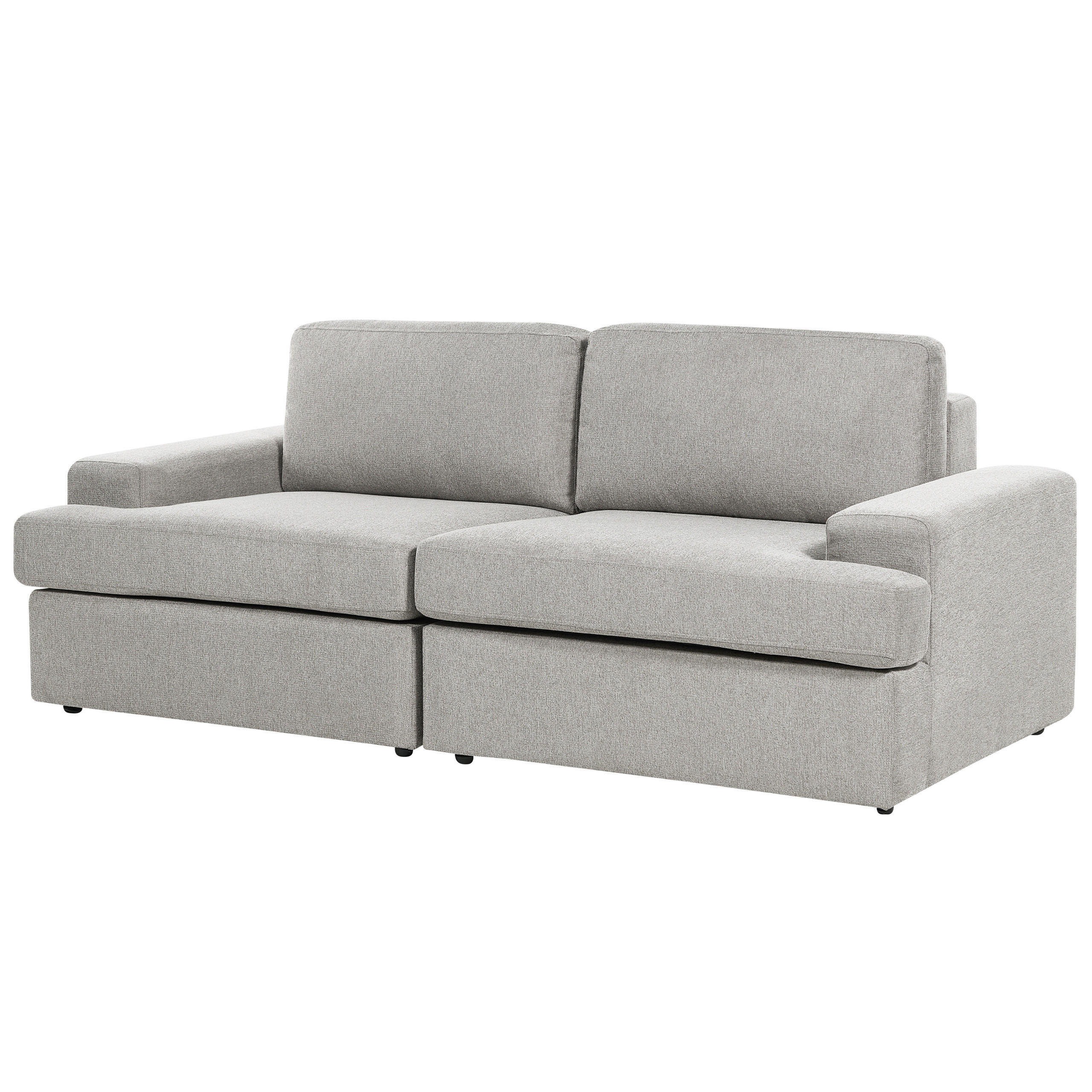 3-SITZER-SOFA hellgrau Alla - Grau, Textil (208/86/112cm) - Beliani