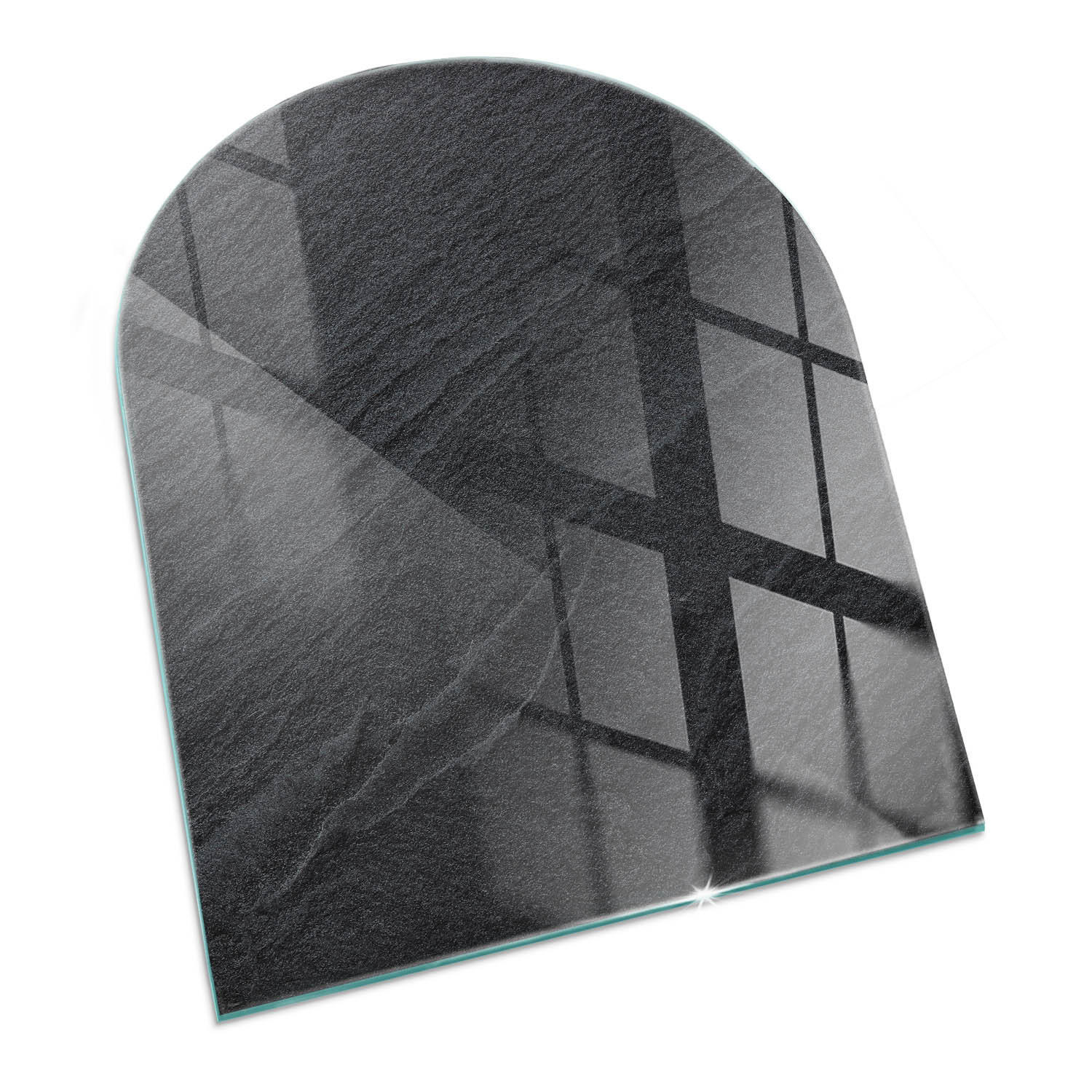 ArtPrintCave Glasplatte Schwarz 80x70x0.4 cm