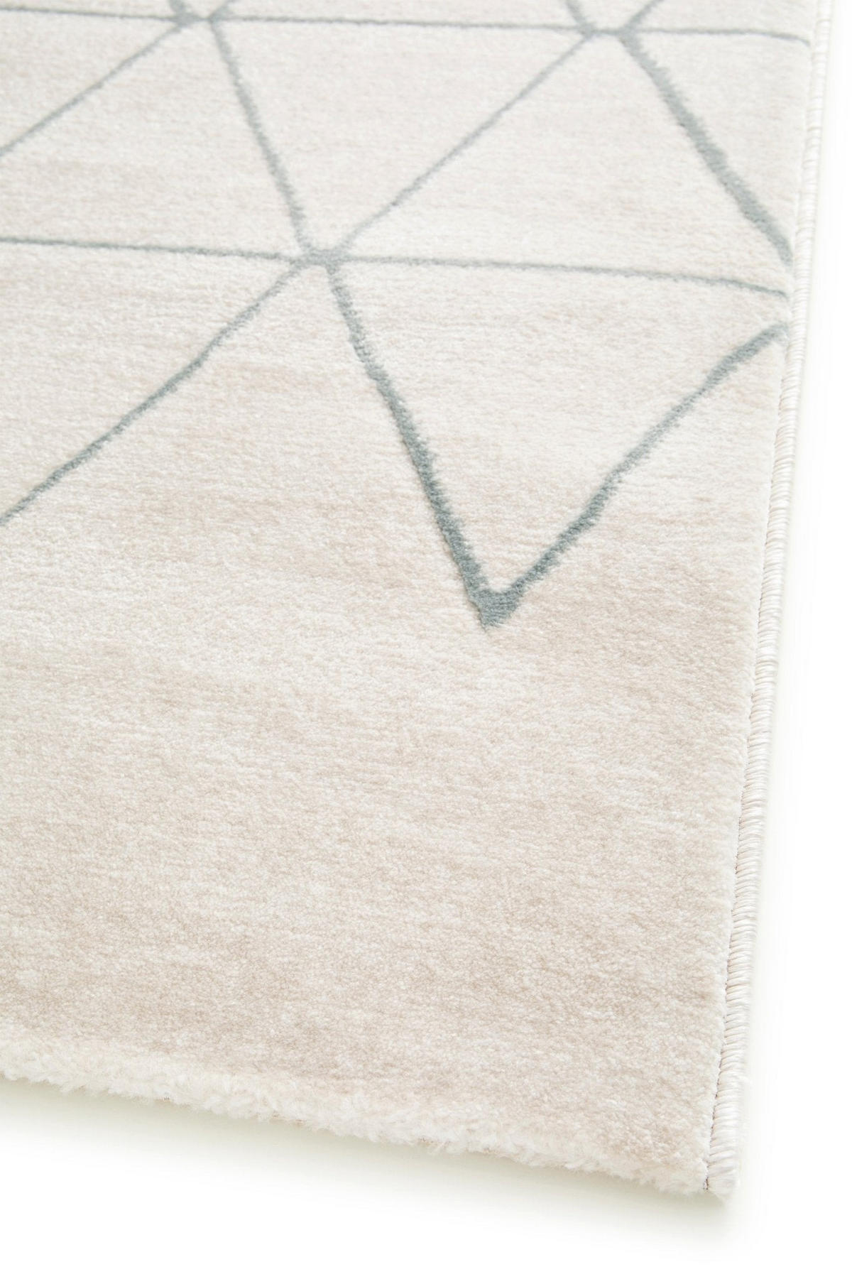 TEPPICH Design kurzer Flor beige - Beige, Textil (140/200cm) - AFK Living