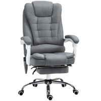 DREHSTÜHLE Massage Heizfunktion höhenverstellbar Grau - Grau, Metall (70/119/65cm) - SHOPENTRA