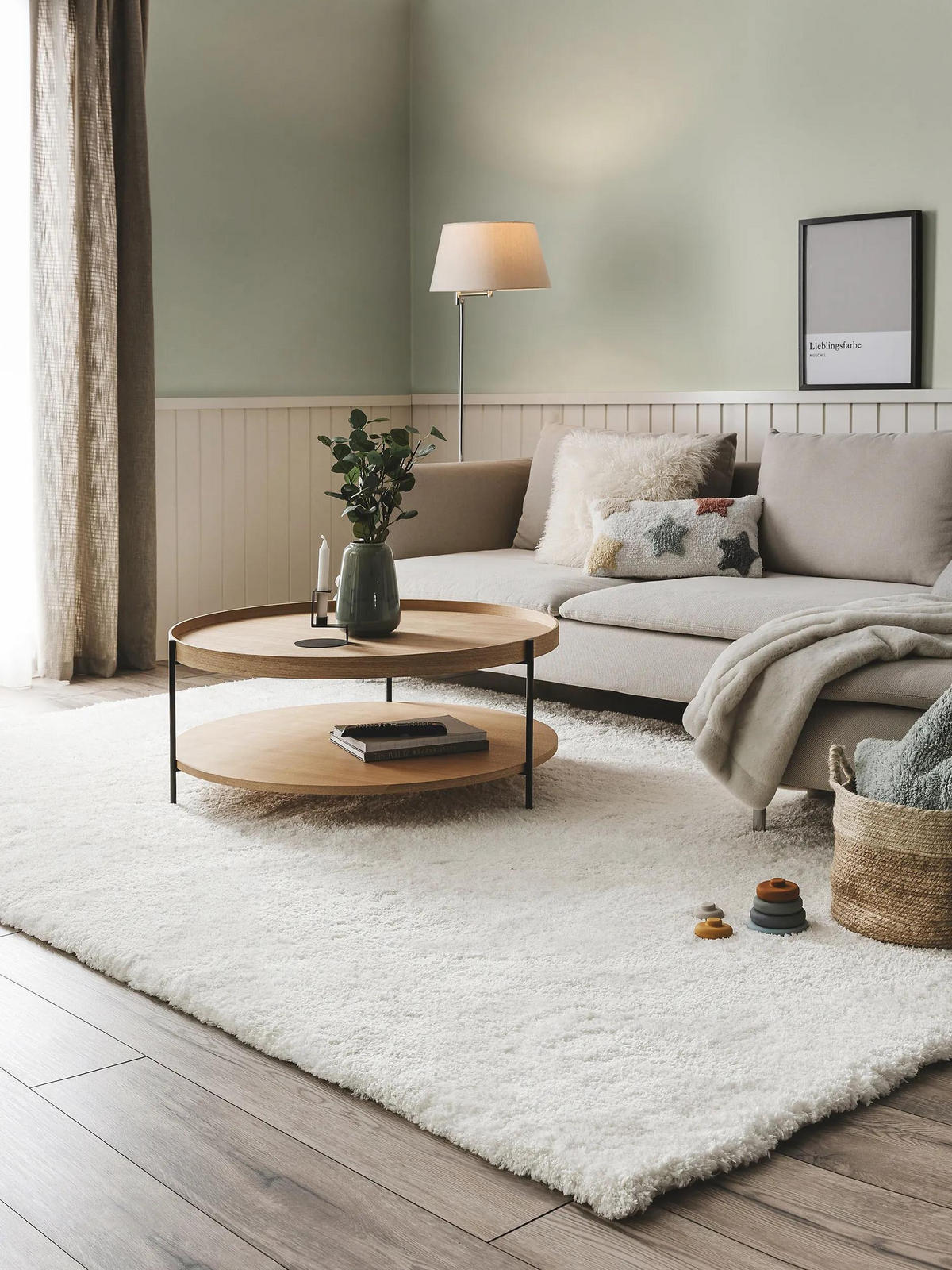 HOCHFLORTEPPICH Cloudy Cream 200x300 cm - Creme, Kunststoff/Textil (200/300cm) - benuta Nest