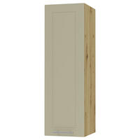 KÜCHENHÄNGESCHRANK Kvantum W4/30 Vanille Matt / Eiche Artisan Matt 30 / 32,5 / 96cm - Creme/Eiche Artisan, Holz/Holzwerkstoff (30/96/32.5cm) - Feldmann-Wohnen