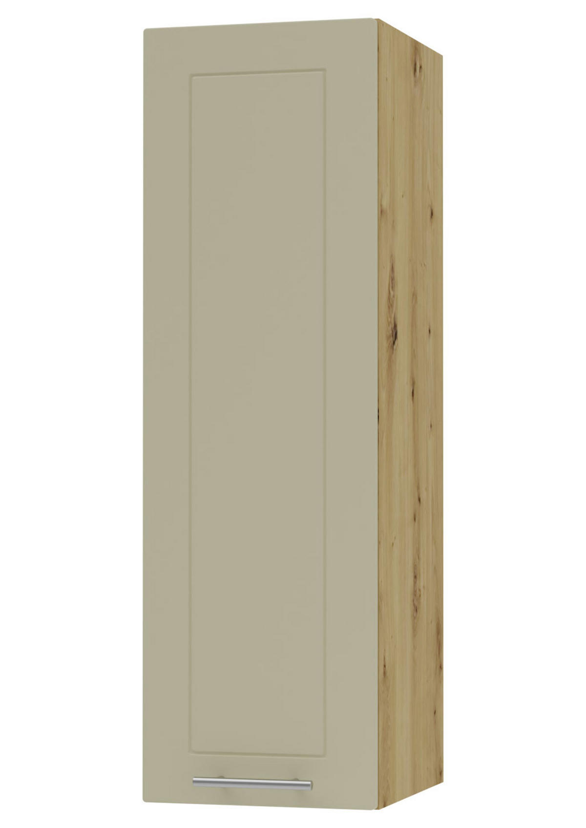 KÜCHENHÄNGESCHRANK Kvantum W4/30 Vanille Matt / Eiche Artisan Matt 30 / 32,5 / 96cm - Creme/Eiche Artisan, Holz/Holzwerkstoff (30/96/32.5cm) - Feldmann-Wohnen