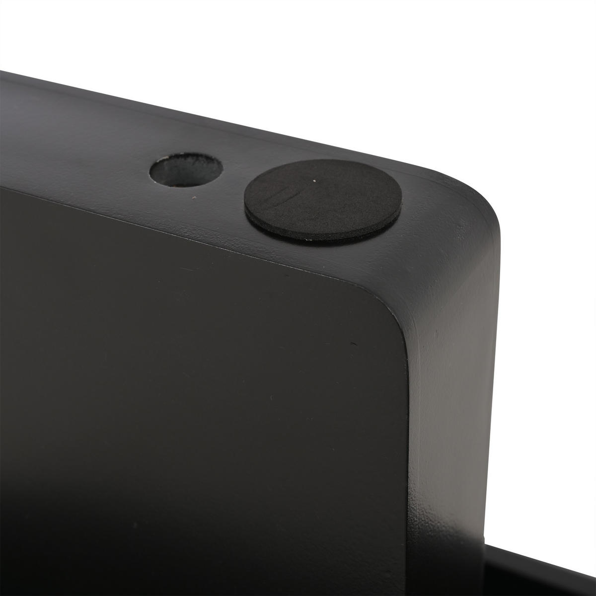 COUCHTISCH 119.7/49.8/35.5cm,Ovaler Tisch,Beistelltisch aus MDF,Schwarz - Schwarz, Holz (49.8/119.7/35.5cm) - LVHOM