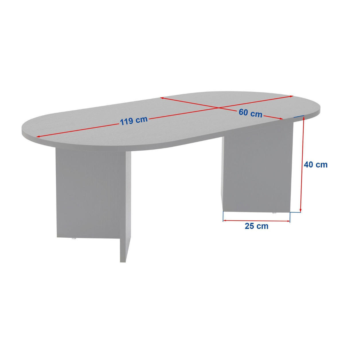 COUCHTISCH - iris 119/60/39,8 cm - Beige, Holzwerkstoff (119/60/39.8cm) - Calicosy
