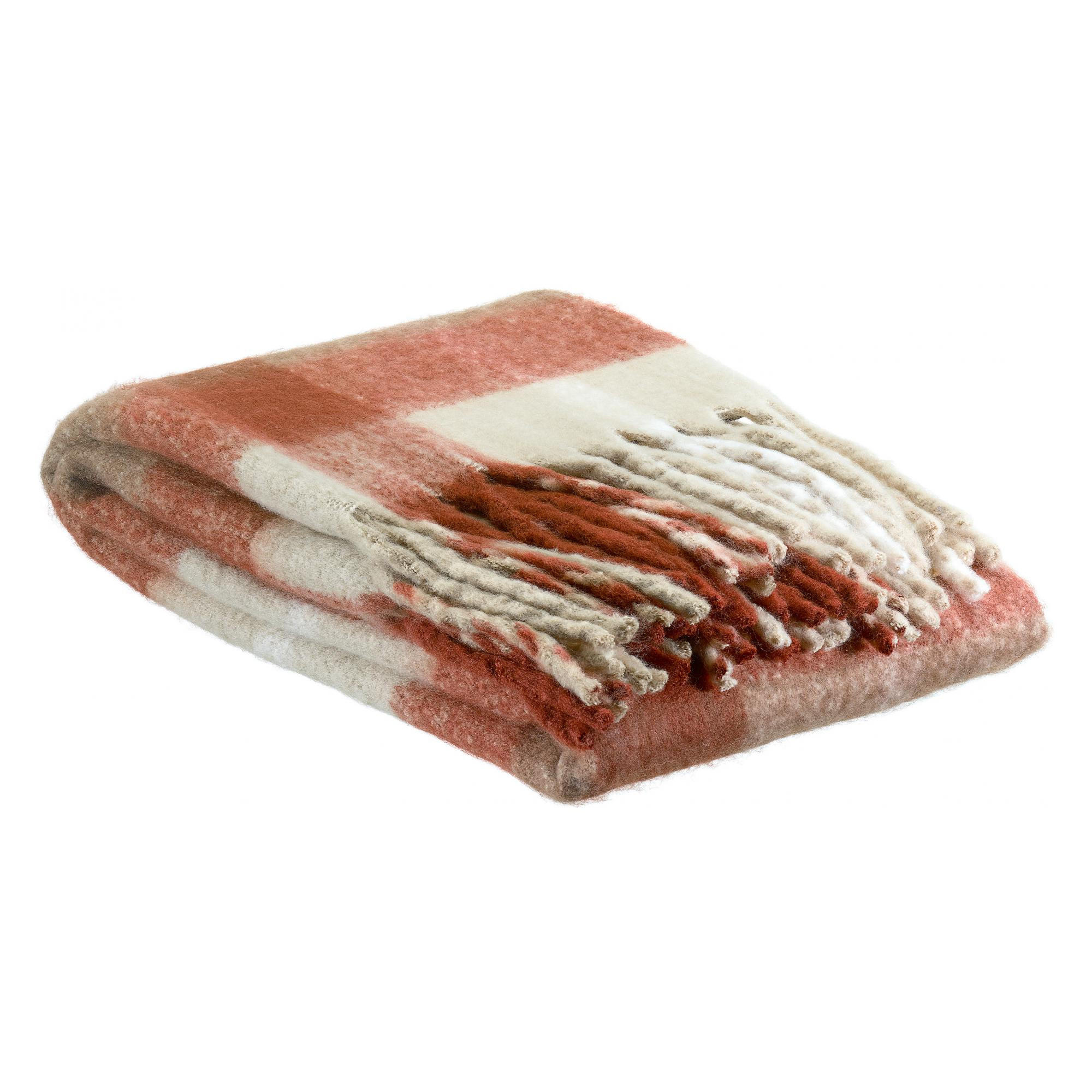 TARTAN-DECKE Isabel karamell 130 x 160 cm - Braun, Textil (130/160cm) - Vivaraise